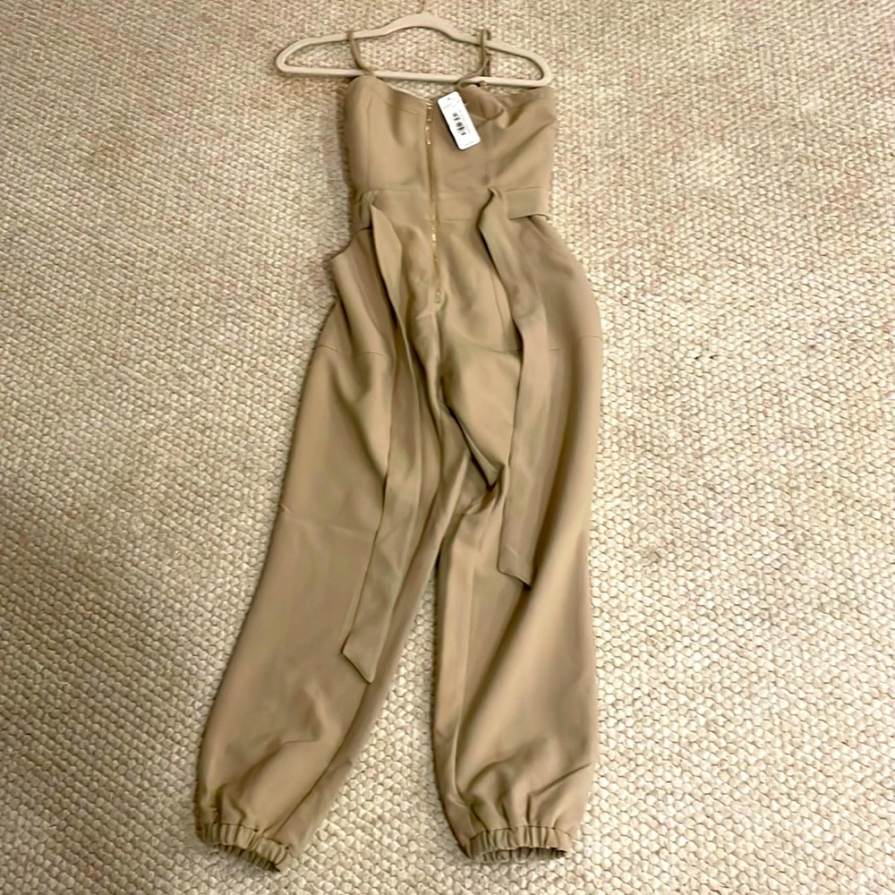 Zip Front Bustier Jumpsuit